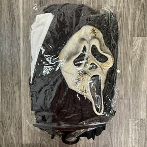 Adult Scream Ghostface Costume Robe & Mask Set Halloween Black Horror Outfit